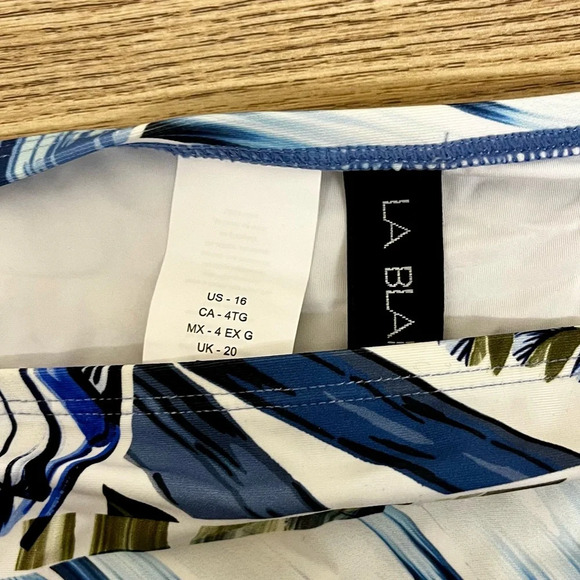 La Blanca Women's Too Cool Bikini Swim Bottom Separates Swimsuit (16, Blue) - Picture 3 of 5